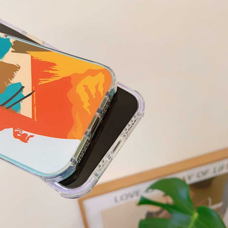 For iPhone 13 Pro Max Shockproof TPU Pattern Protective Case