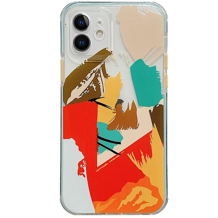 For iPhone 12 mini Shockproof TPU Pattern Protective Case