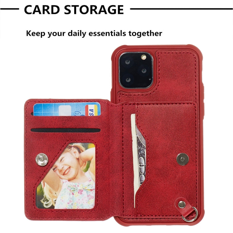 For iPhone 11 Pro Sunflower Embossing Pattern PU + TPU Case with Holder & Card Slots & Photo Frame & Lanyard