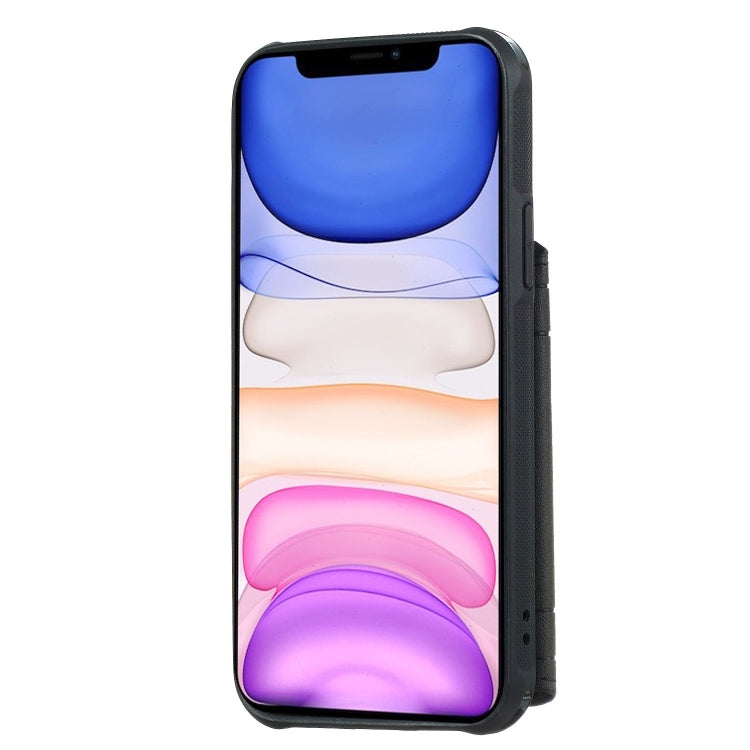 For iPhone 11 Pro Sunflower Embossing Pattern PU + TPU Case with Holder & Card Slots & Photo Frame & Lanyard