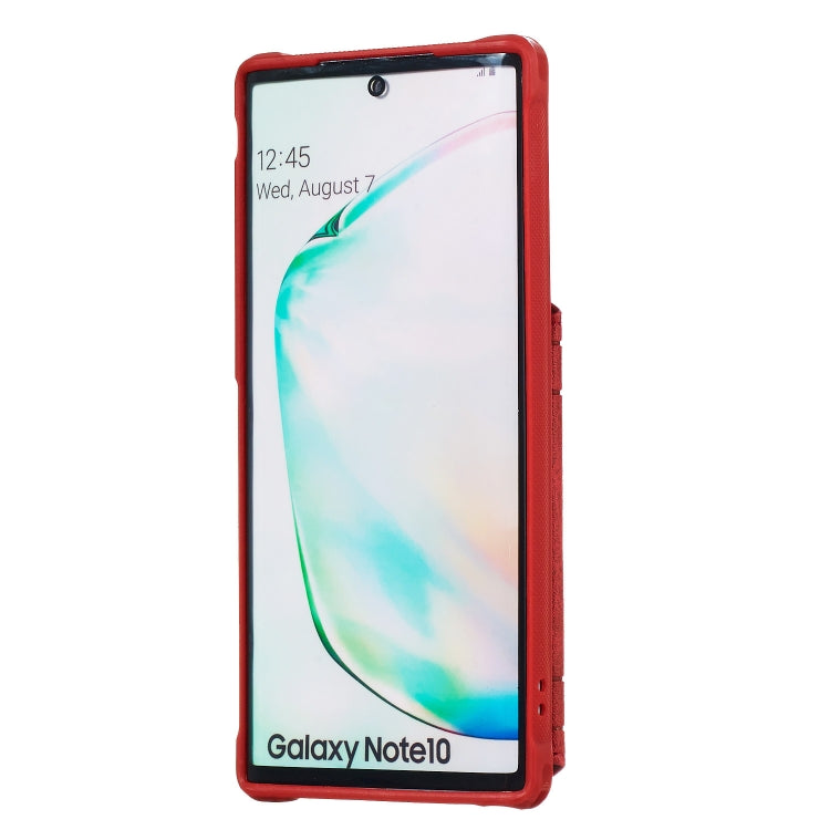 For Galaxy Note10 Sunflower Embossing Pattern PU + TPU Case with Holder & Card Slots & Photo Frame & Lanyard