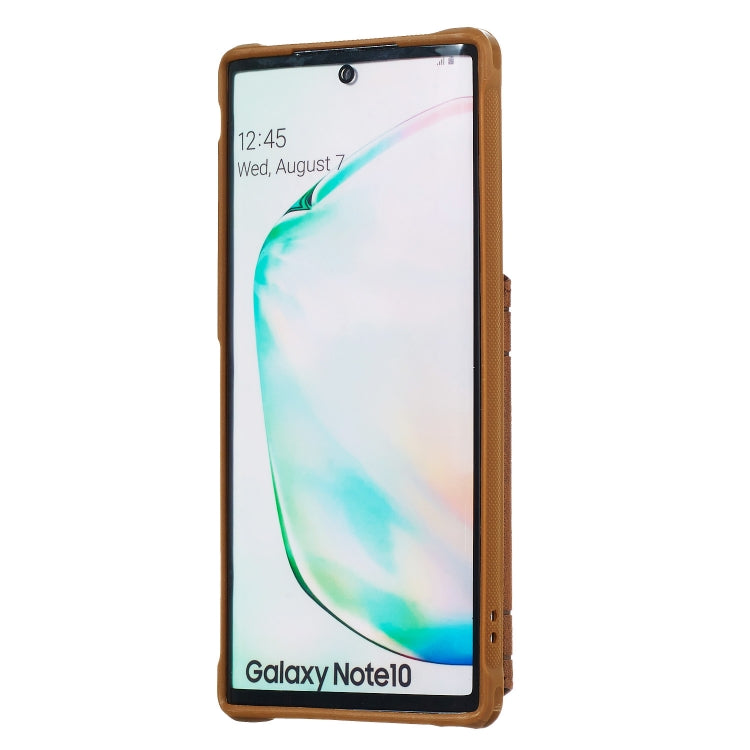 For Galaxy Note10 Sunflower Embossing Pattern PU + TPU Case with Holder & Card Slots & Photo Frame & Lanyard