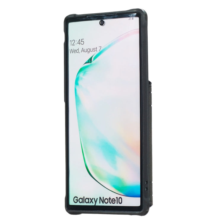 For Galaxy Note10 Sunflower Embossing Pattern PU + TPU Case with Holder & Card Slots & Photo Frame & Lanyard