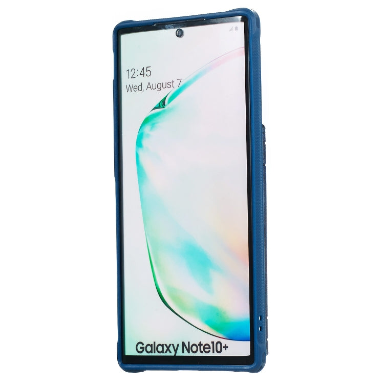 For Galaxy Note10+ Sunflower Embossing Pattern PU + TPU Case with Holder & Card Slots & Photo Frame & Lanyard