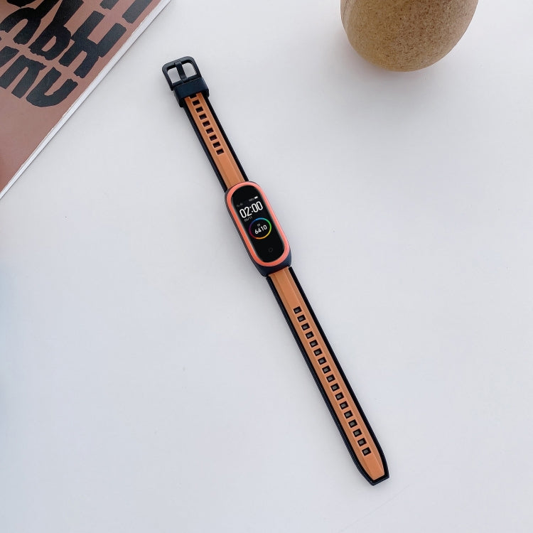 For Xiaomi Mi Band 4 / 3 Universal Two-color Silicone Replacement Wristband
