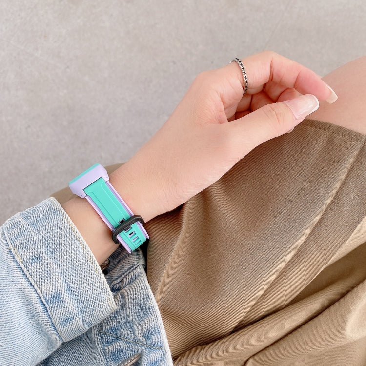 For Xiaomi Mi Band 4 / 3 Universal Two-color Silicone Replacement Wristband