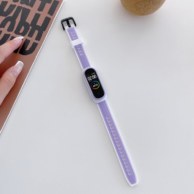 For Xiaomi Mi Band 4 / 3 Universal Two-color Silicone Replacement Wristband