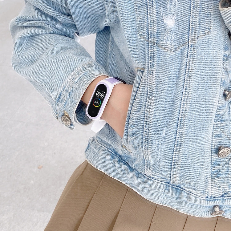 For Xiaomi Mi Band 4 / 3 Universal Two-color Silicone Replacement Wristband