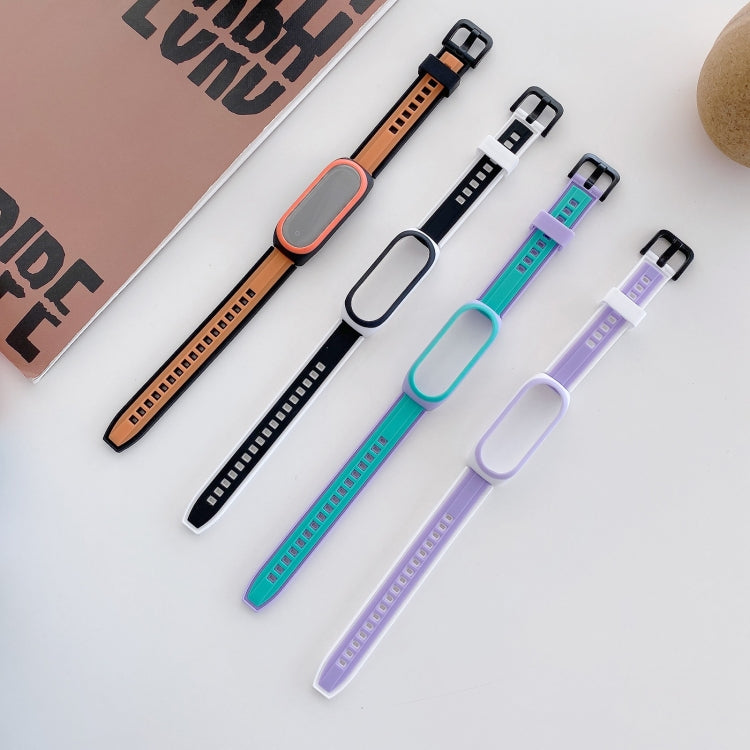 For Xiaomi Mi Band 4 / 3 Universal Two-color Silicone Replacement Wristband