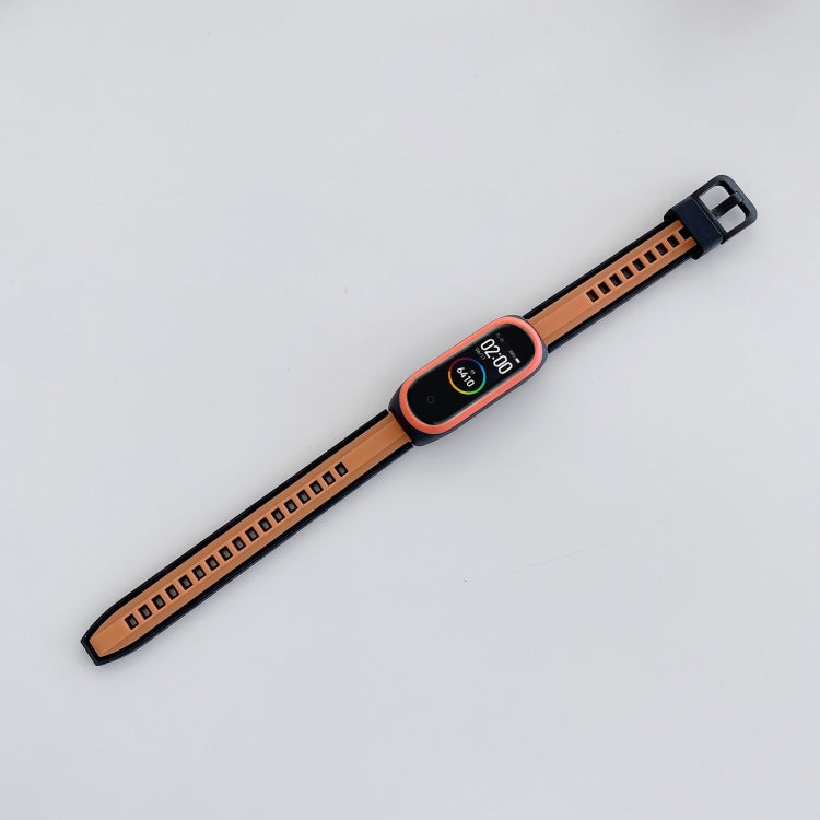 For Xiaomi Mi Band 6 / 5 Universal Two-color Silicone Replacement Wrist Band