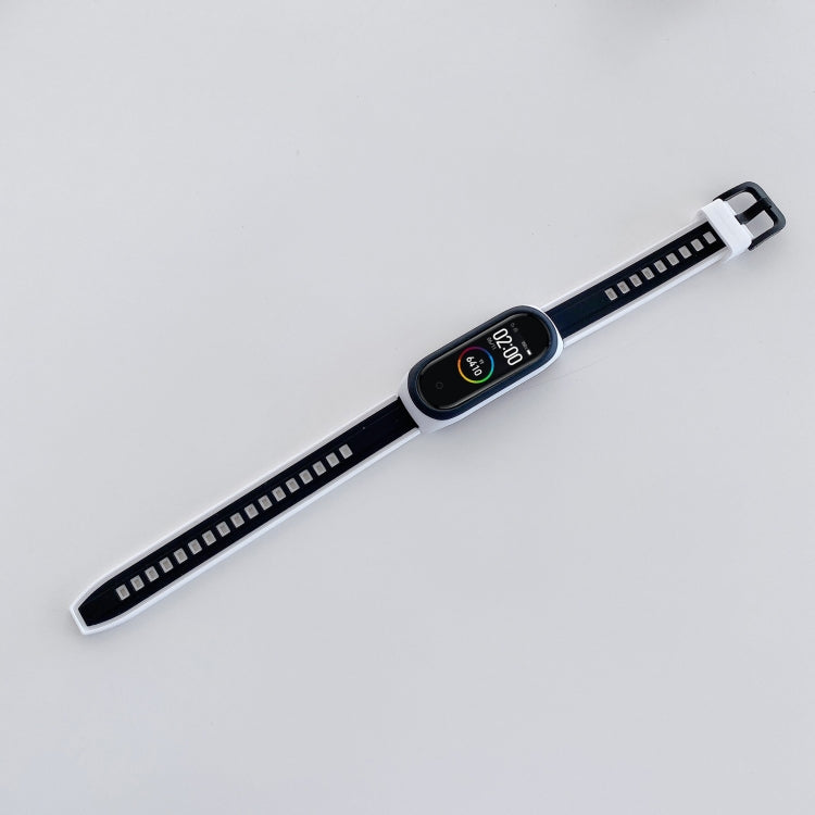 For Xiaomi Mi Band 6 / 5 Universal Two-color Silicone Replacement Wrist Band