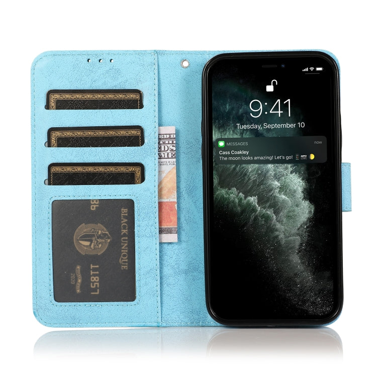 For iPhone 13 Retro 2 in 1 Detachable Magnetic Horizontal Flip TPU + PU Leather Case with Holder & Card Slots & Photo Frame & Wallet