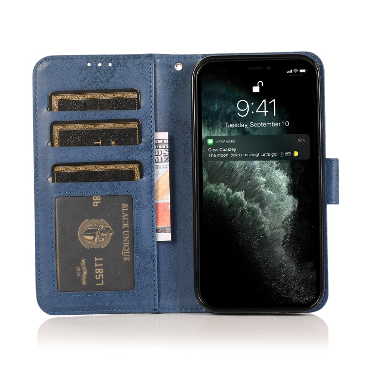 For iPhone 13 Retro 2 in 1 Detachable Magnetic Horizontal Flip TPU + PU Leather Case with Holder & Card Slots & Photo Frame & Wallet