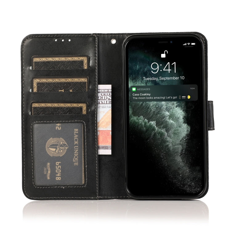 For iPhone 13 Retro 2 in 1 Detachable Magnetic Horizontal Flip TPU + PU Leather Case with Holder & Card Slots & Photo Frame & Wallet
