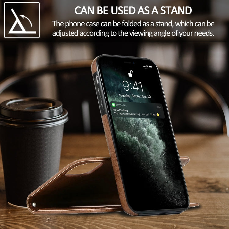 For iPhone 13 Retro 2 in 1 Detachable Magnetic Horizontal Flip TPU + PU Leather Case with Holder & Card Slots & Photo Frame & Wallet