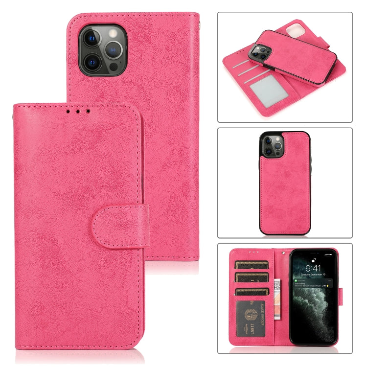 For iPhone 13 Pro Retro 2 in 1 Detachable Magnetic Horizontal Flip TPU + PU Leather Case with Holder & Card Slots & Photo Frame & Wallet