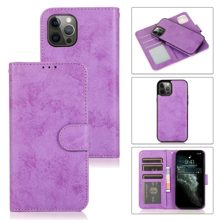 For iPhone 13 Pro Retro 2 in 1 Detachable Magnetic Horizontal Flip TPU + PU Leather Case with Holder & Card Slots & Photo Frame & Wallet
