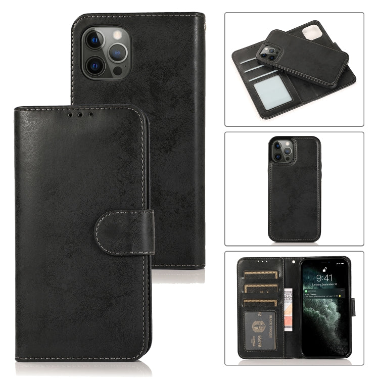 For iPhone 13 Pro Retro 2 in 1 Detachable Magnetic Horizontal Flip TPU + PU Leather Case with Holder & Card Slots & Photo Frame & Wallet
