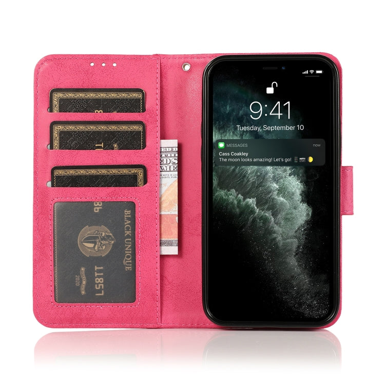 For iPhone 13 Pro Max Retro 2 in 1 Detachable Magnetic Horizontal Flip TPU + PU Leather Case with Holder & Card Slots & Photo Frame & Wallet