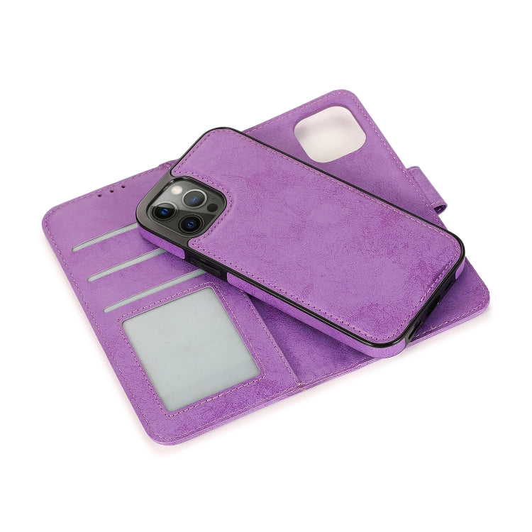 For iPhone 13 Pro Max Retro 2 in 1 Detachable Magnetic Horizontal Flip TPU + PU Leather Case with Holder & Card Slots & Photo Frame & Wallet