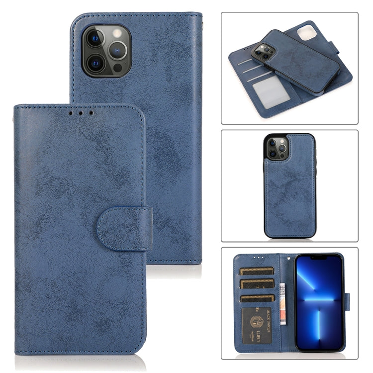For iPhone 13 Pro Max Retro 2 in 1 Detachable Magnetic Horizontal Flip TPU + PU Leather Case with Holder & Card Slots & Photo Frame & Wallet