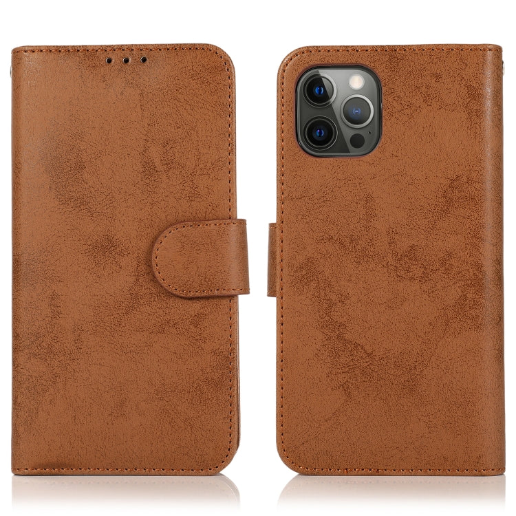 For iPhone 13 Pro Max Retro 2 in 1 Detachable Magnetic Horizontal Flip TPU + PU Leather Case with Holder & Card Slots & Photo Frame & Wallet