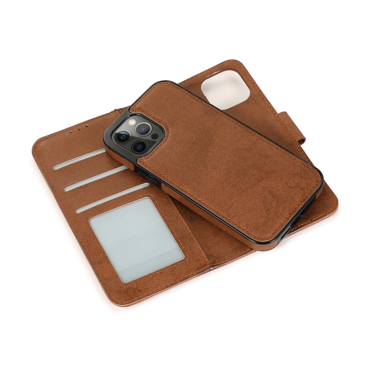 For iPhone 13 Pro Max Retro 2 in 1 Detachable Magnetic Horizontal Flip TPU + PU Leather Case with Holder & Card Slots & Photo Frame & Wallet