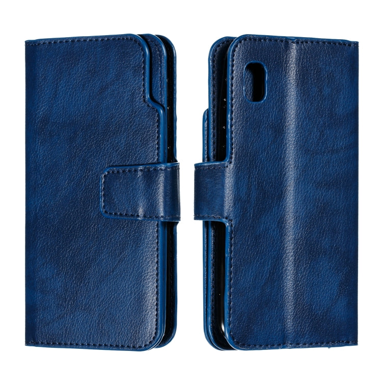 For Galaxy A10e Litchi Texture Horizontal Flip Leather Case, with Nine Card Slots & Wallet & Photo Frame