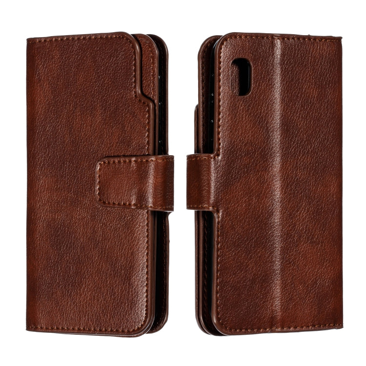 For Galaxy A10e Litchi Texture Horizontal Flip Leather Case, with Nine Card Slots & Wallet & Photo Frame