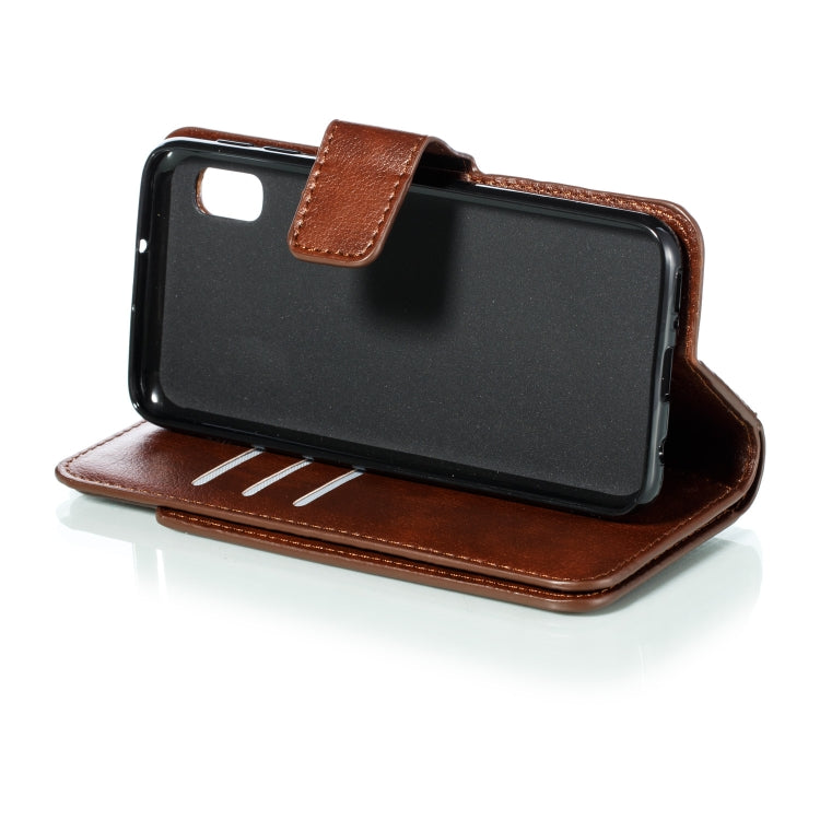 For Galaxy A10e Litchi Texture Horizontal Flip Leather Case, with Nine Card Slots & Wallet & Photo Frame