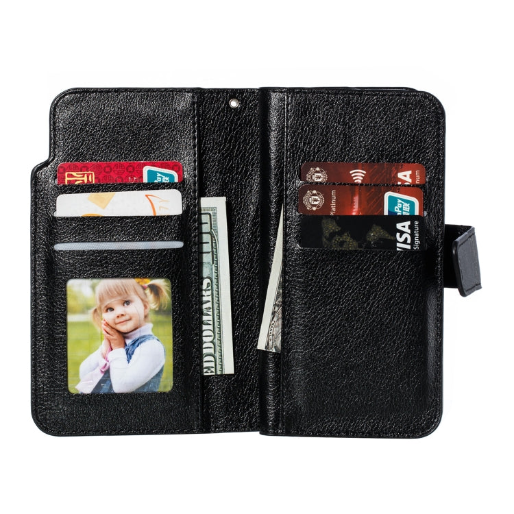 For Galaxy A10e Litchi Texture Horizontal Flip Leather Case, with Nine Card Slots & Wallet & Photo Frame