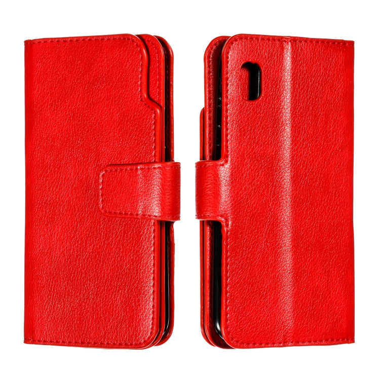 For Galaxy A10e Litchi Texture Horizontal Flip Leather Case, with Nine Card Slots & Wallet & Photo Frame