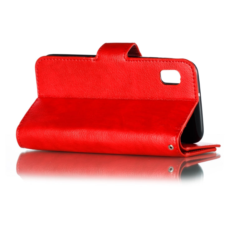 For Galaxy A10e Litchi Texture Horizontal Flip Leather Case, with Nine Card Slots & Wallet & Photo Frame