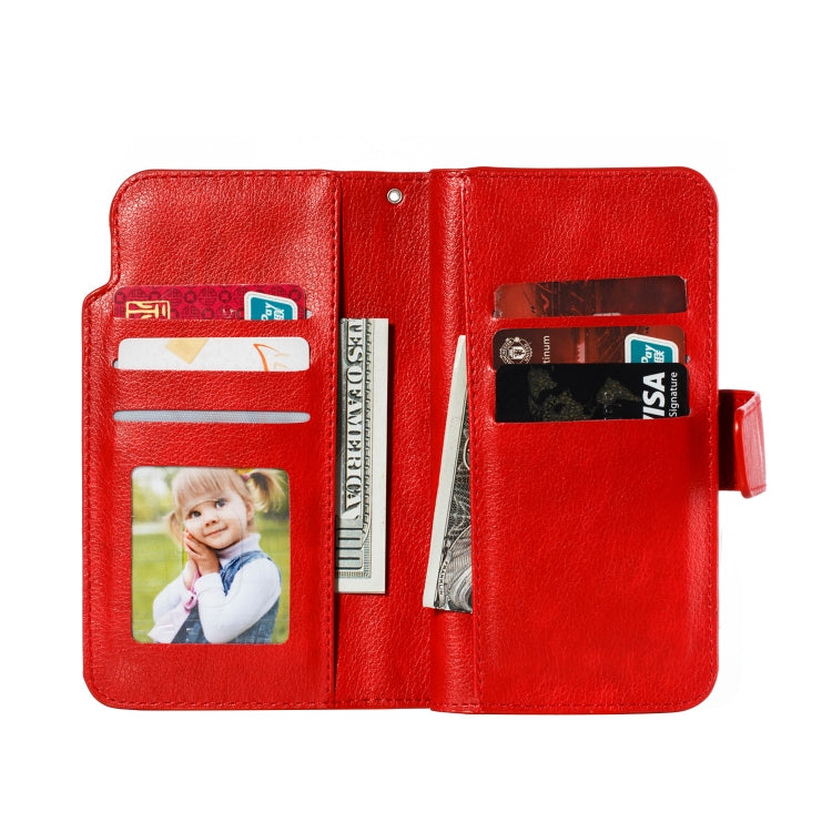 For Galaxy A10e Litchi Texture Horizontal Flip Leather Case, with Nine Card Slots & Wallet & Photo Frame