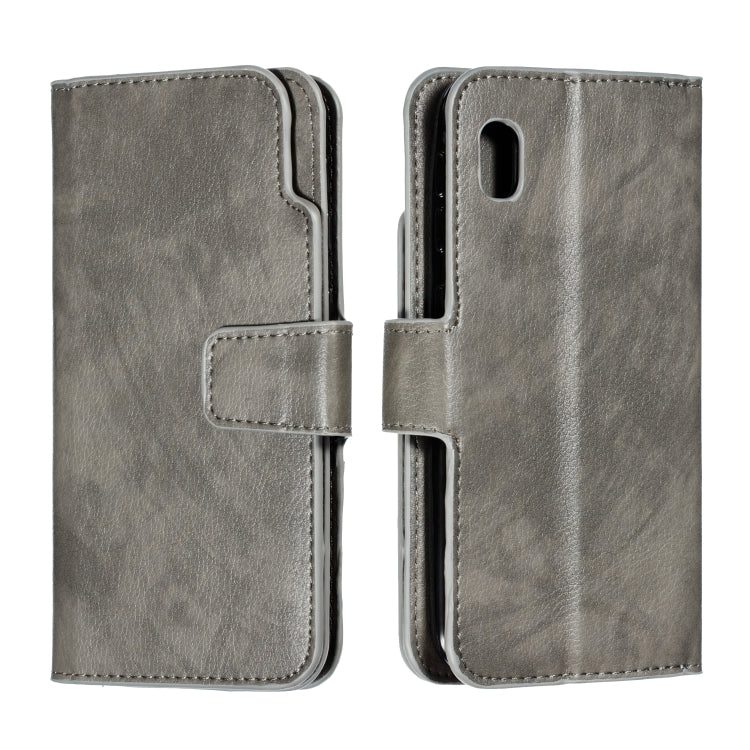 For Galaxy A10e Litchi Texture Horizontal Flip Leather Case, with Nine Card Slots & Wallet & Photo Frame
