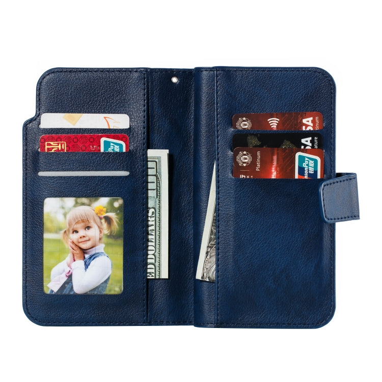 For Galaxy Note 10 Litchi Texture Horizontal Flip Leather Case, with Nine Card Slots & Wallet & Photo Frame