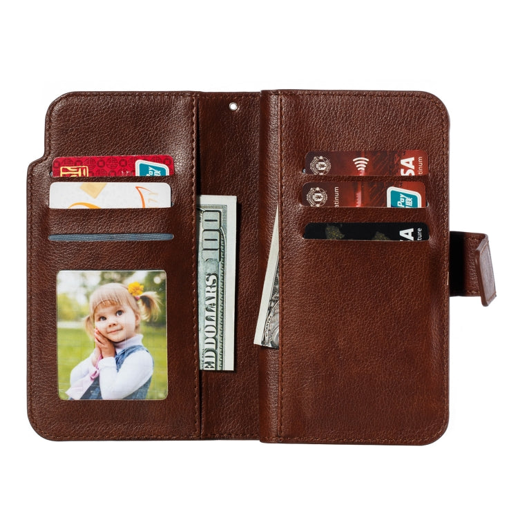 For Galaxy Note 10 Litchi Texture Horizontal Flip Leather Case, with Nine Card Slots & Wallet & Photo Frame