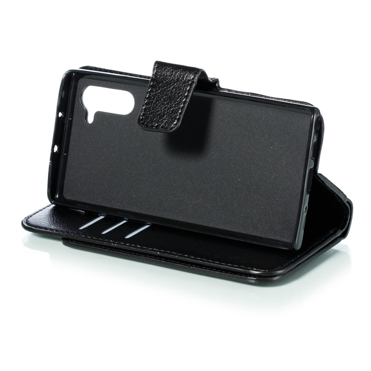 For Galaxy Note 10 Litchi Texture Horizontal Flip Leather Case, with Nine Card Slots & Wallet & Photo Frame