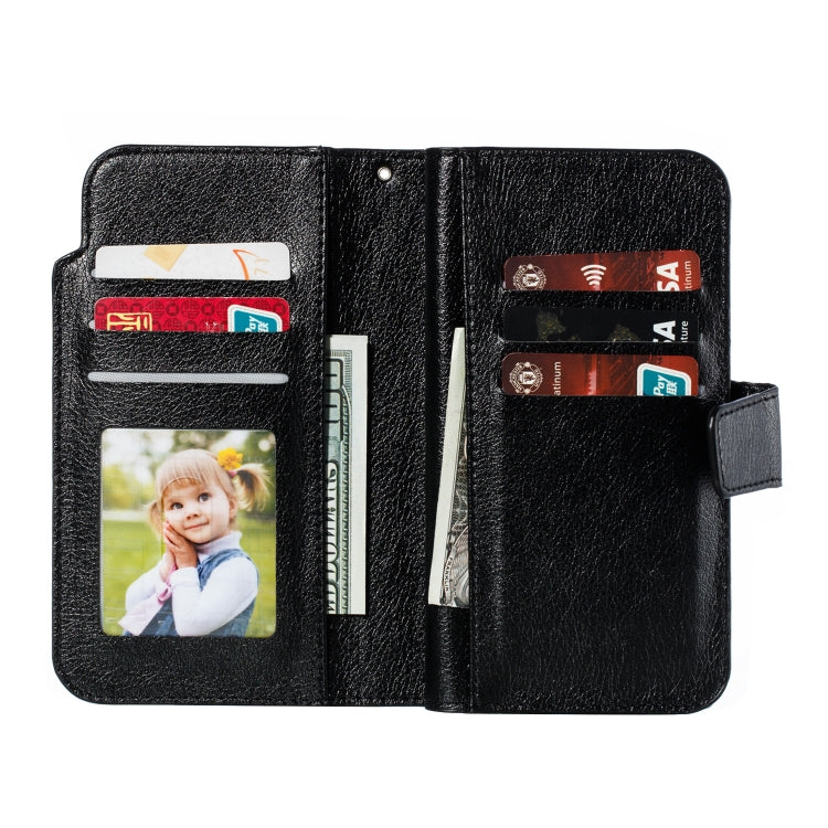 For Galaxy Note 10 Litchi Texture Horizontal Flip Leather Case, with Nine Card Slots & Wallet & Photo Frame