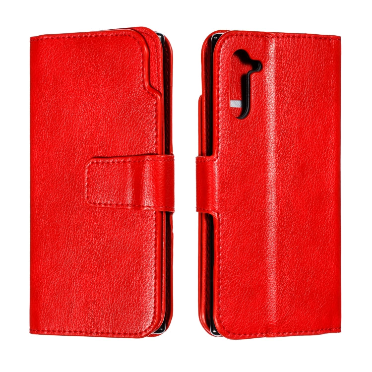 For Galaxy Note 10 Litchi Texture Horizontal Flip Leather Case, with Nine Card Slots & Wallet & Photo Frame