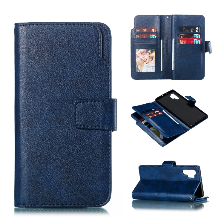 For Galaxy Note 10 Pro Litchi Texture Horizontal Flip Leather Case, with Nine Card Slots & Wallet & Photo Frame