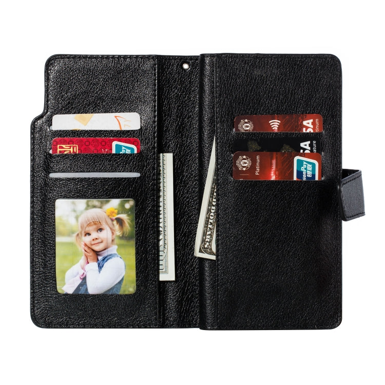 For Galaxy Note 10 Pro Litchi Texture Horizontal Flip Leather Case, with Nine Card Slots & Wallet & Photo Frame