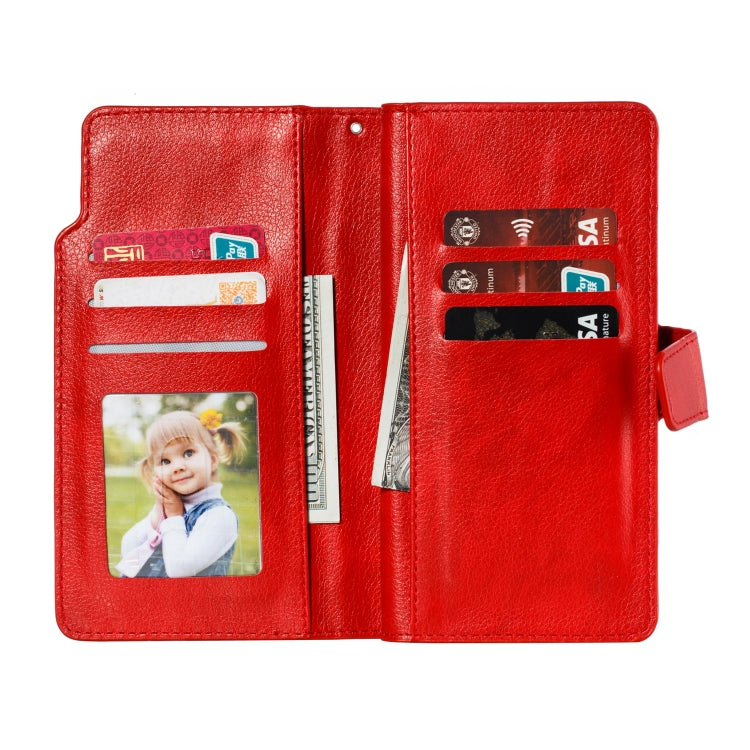 For Galaxy Note 10 Pro Litchi Texture Horizontal Flip Leather Case, with Nine Card Slots & Wallet & Photo Frame