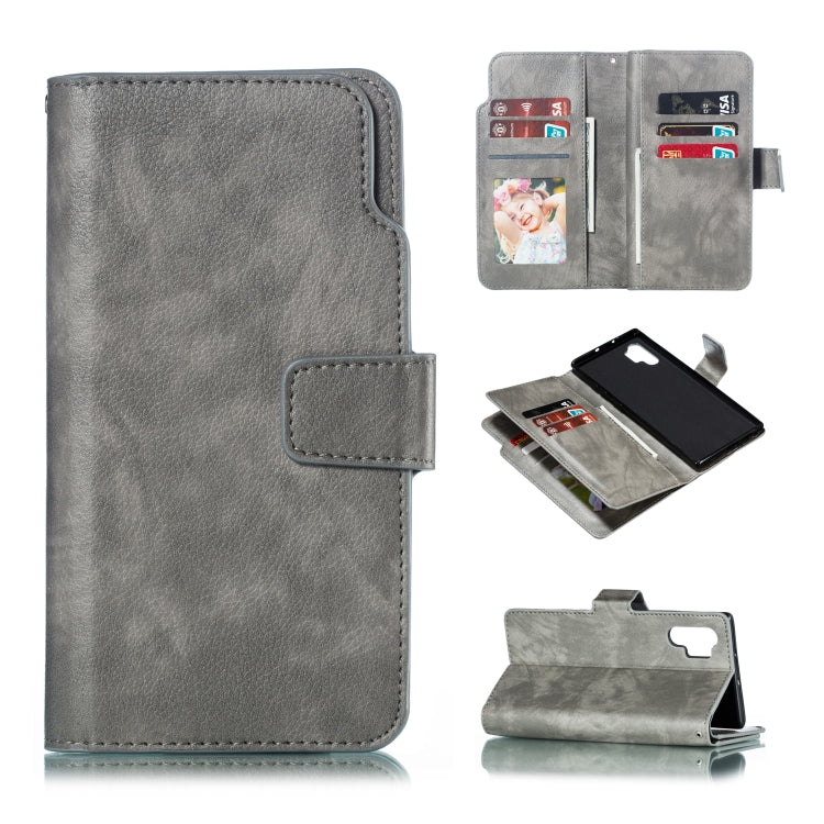 For Galaxy Note 10 Pro Litchi Texture Horizontal Flip Leather Case, with Nine Card Slots & Wallet & Photo Frame