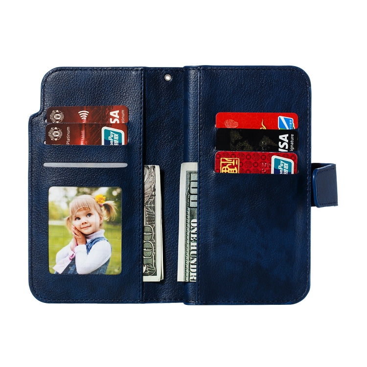 For iPhone 11 Litchi Texture Horizontal Flip Leather Case, with Nine Card Slots & Wallet & Photo Frame