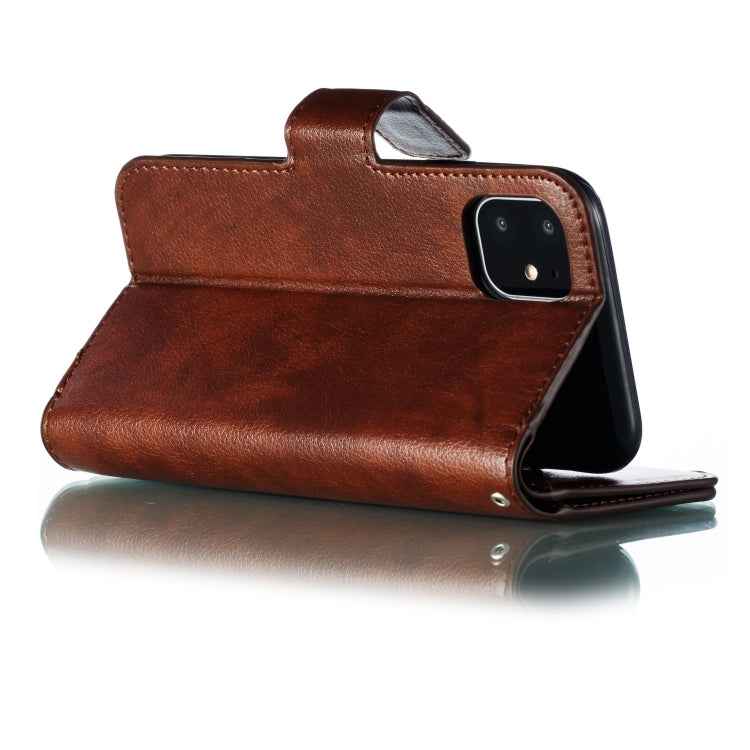 For iPhone 11 Litchi Texture Horizontal Flip Leather Case, with Nine Card Slots & Wallet & Photo Frame