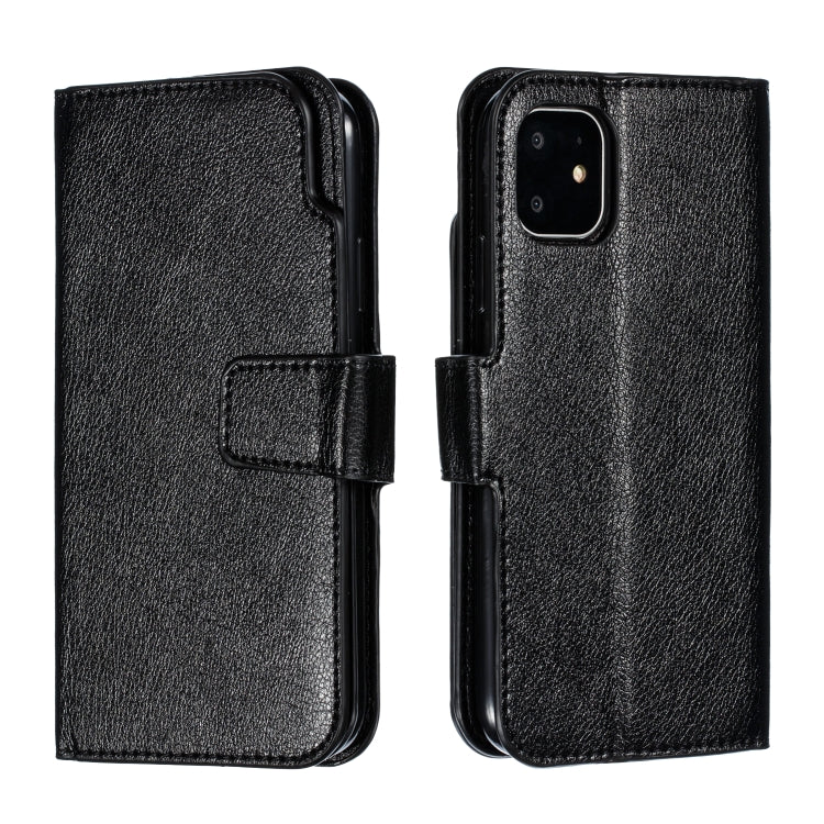 For iPhone 11 Litchi Texture Horizontal Flip Leather Case, with Nine Card Slots & Wallet & Photo Frame