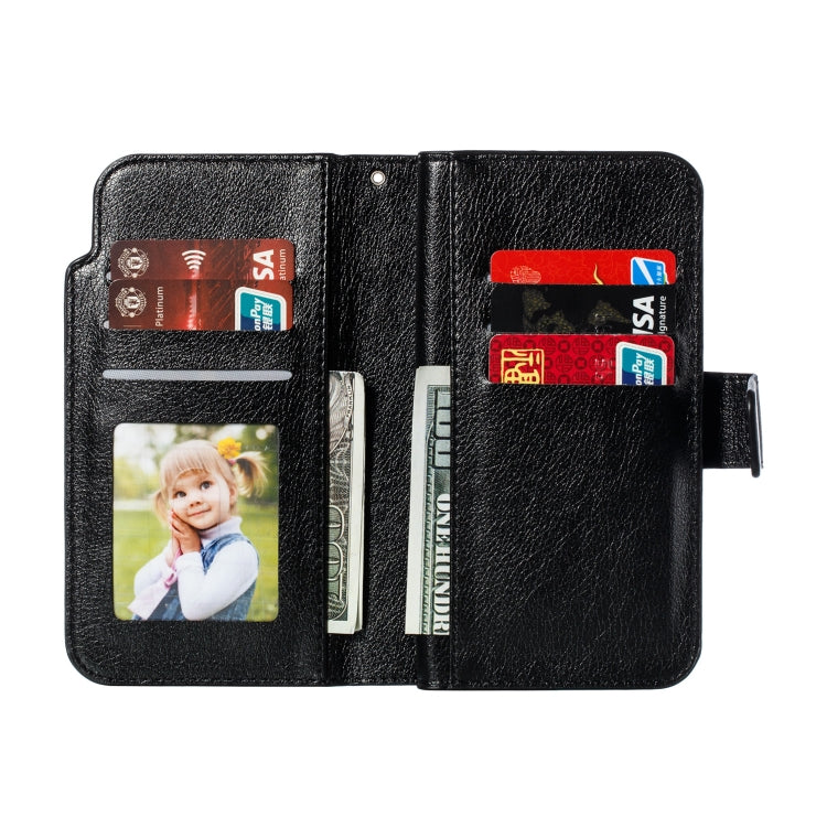 For iPhone 11 Litchi Texture Horizontal Flip Leather Case, with Nine Card Slots & Wallet & Photo Frame