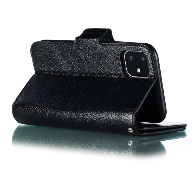 For iPhone 11 Litchi Texture Horizontal Flip Leather Case, with Nine Card Slots & Wallet & Photo Frame