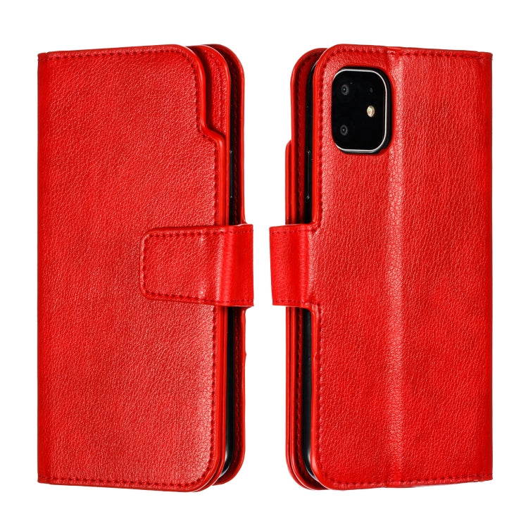 For iPhone 11 Litchi Texture Horizontal Flip Leather Case, with Nine Card Slots & Wallet & Photo Frame